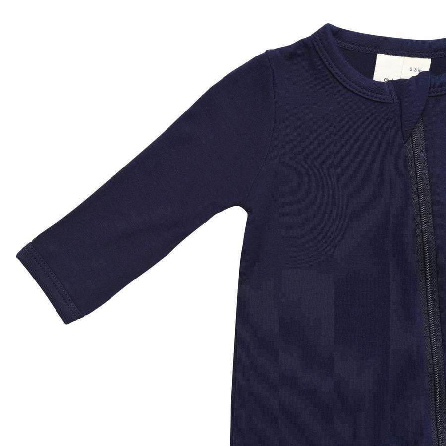 Zippered Footie in Navy