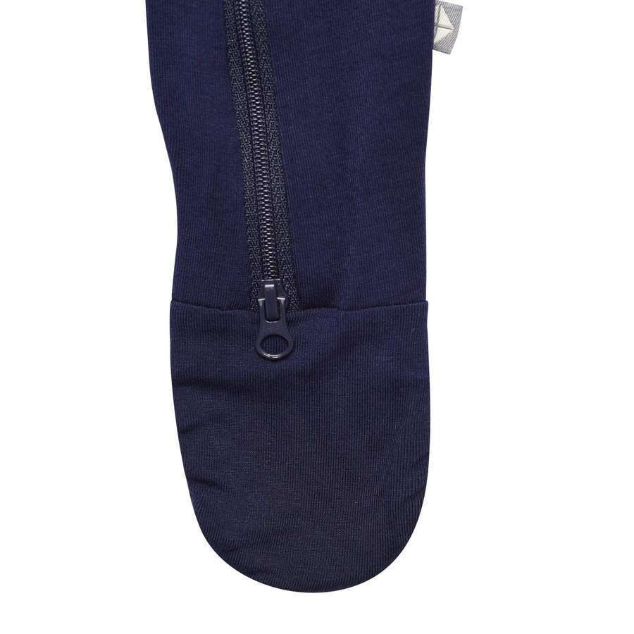 Zippered Footie in Navy