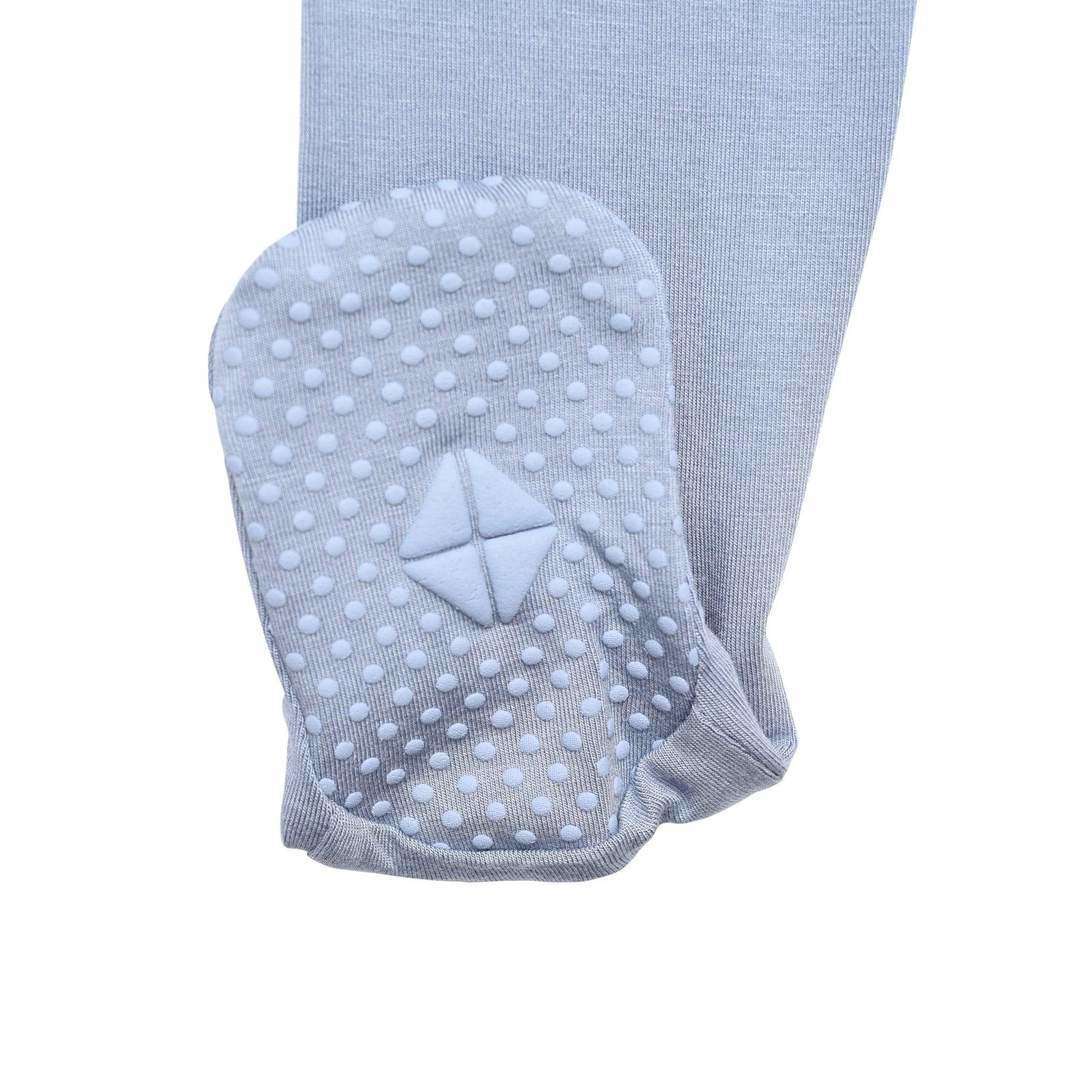 Zippered Footie in Slate