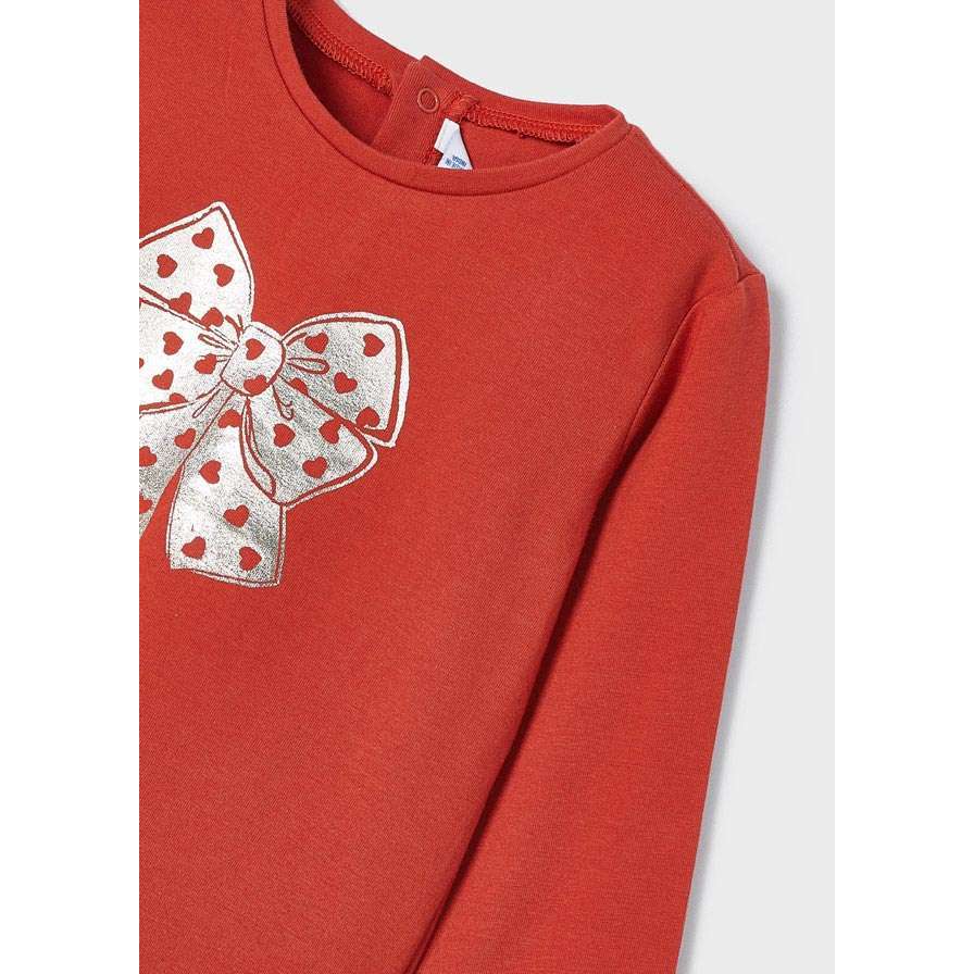 Red Bow Shirt - Size 6M, 9M, 24M