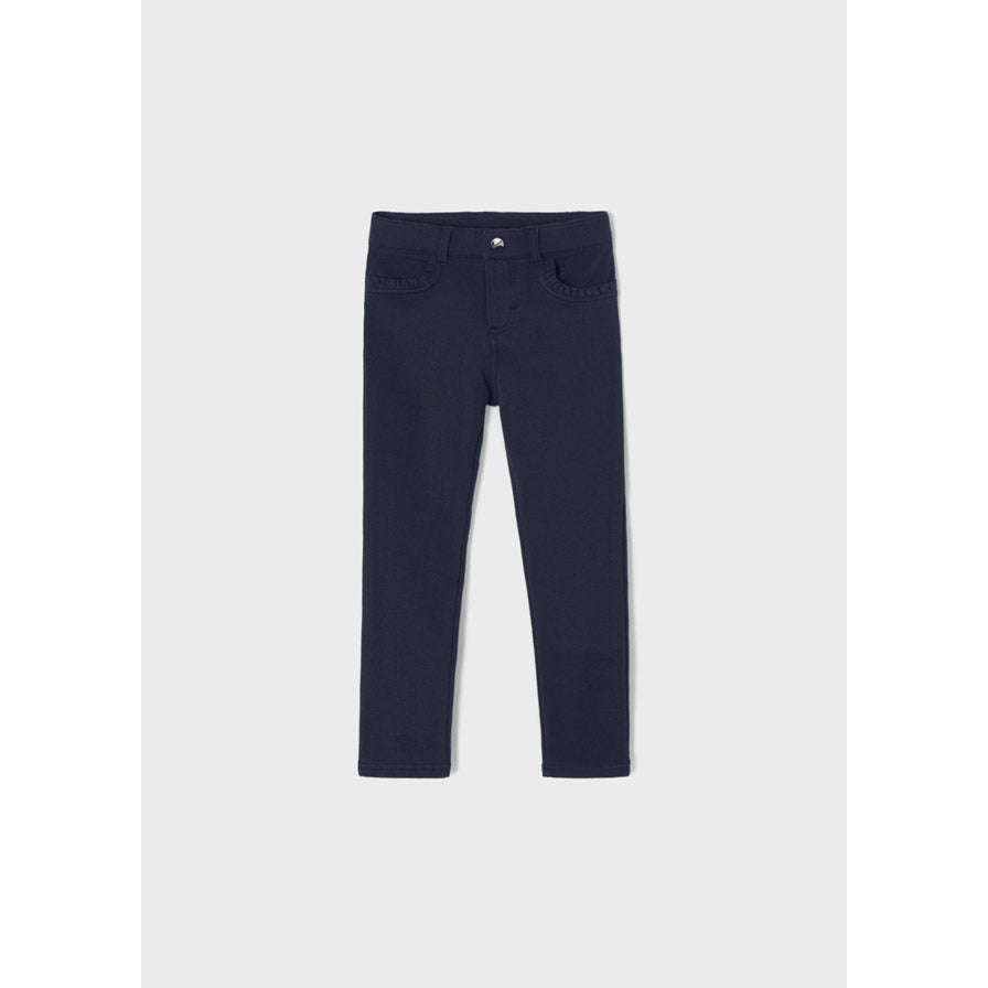 Navy Girls Bow Pants