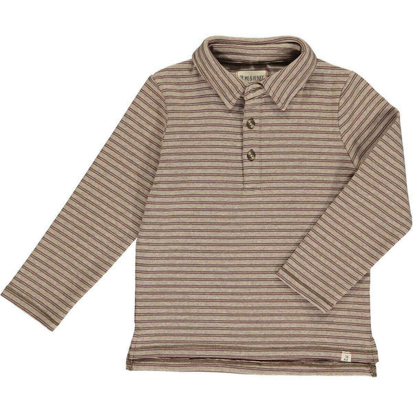 Brown Stripes Polo Shirt
