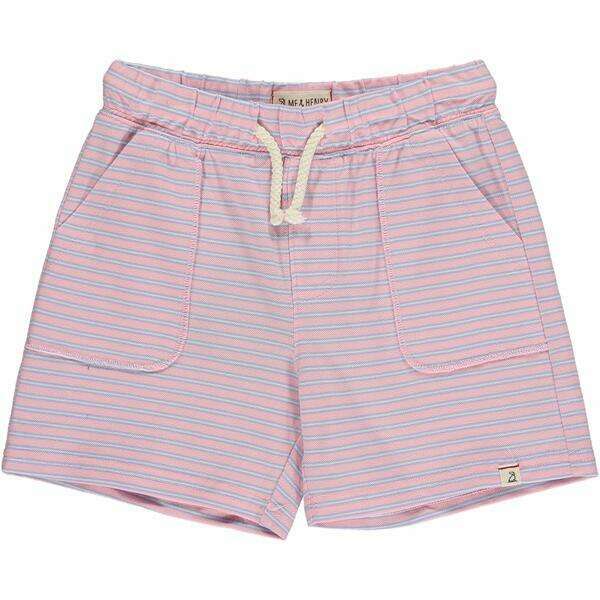 Timothy Pink/Lilac Stripe Pique Shorts