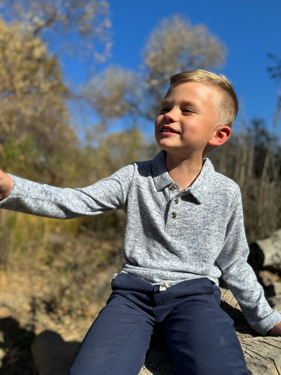 Spencer Polo - Heathered Navy