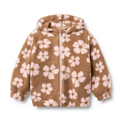 Zip Fleece Milla - Warm Hazel Flowers