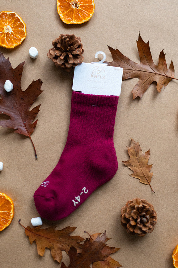 Youth Crew Socks - Rose Hip