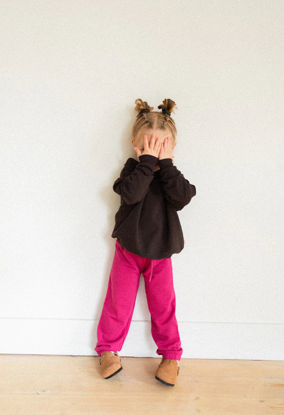 Kids Fleece Sweatpants - Cedar Grove & Rose Hip