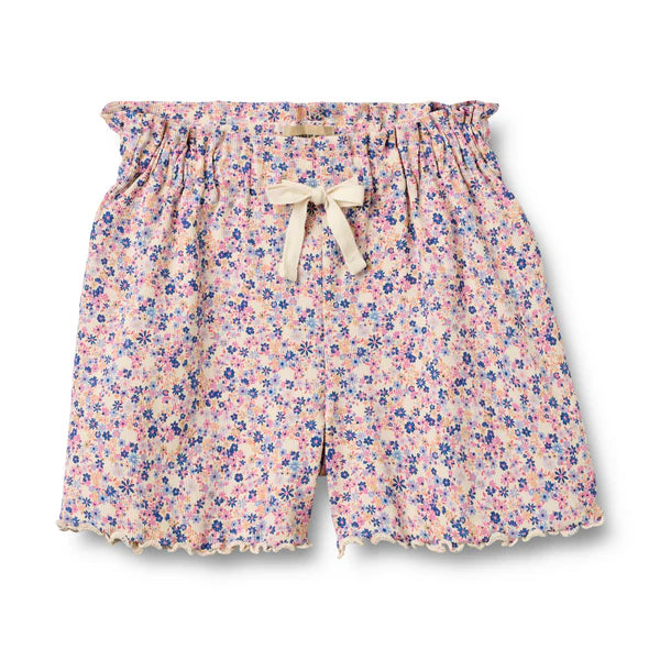 Shorts - Pink and Blue Flowers
