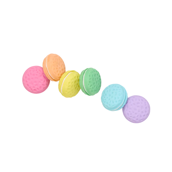 Macarons - Vanilla scented puzzle erasers