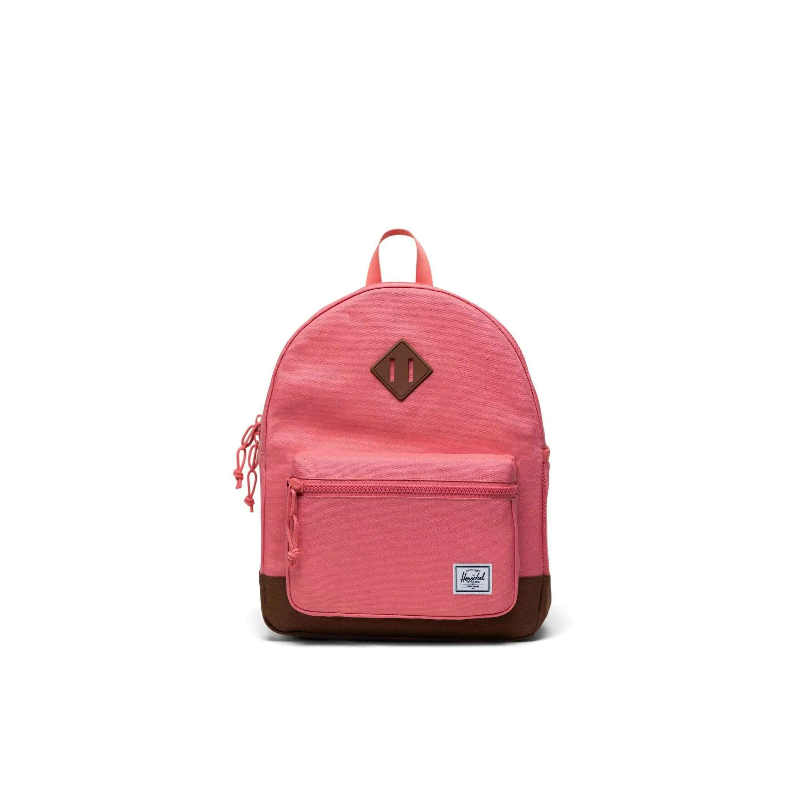 Heritage Youth Backpack -  Tea Rose/Saddle Brown