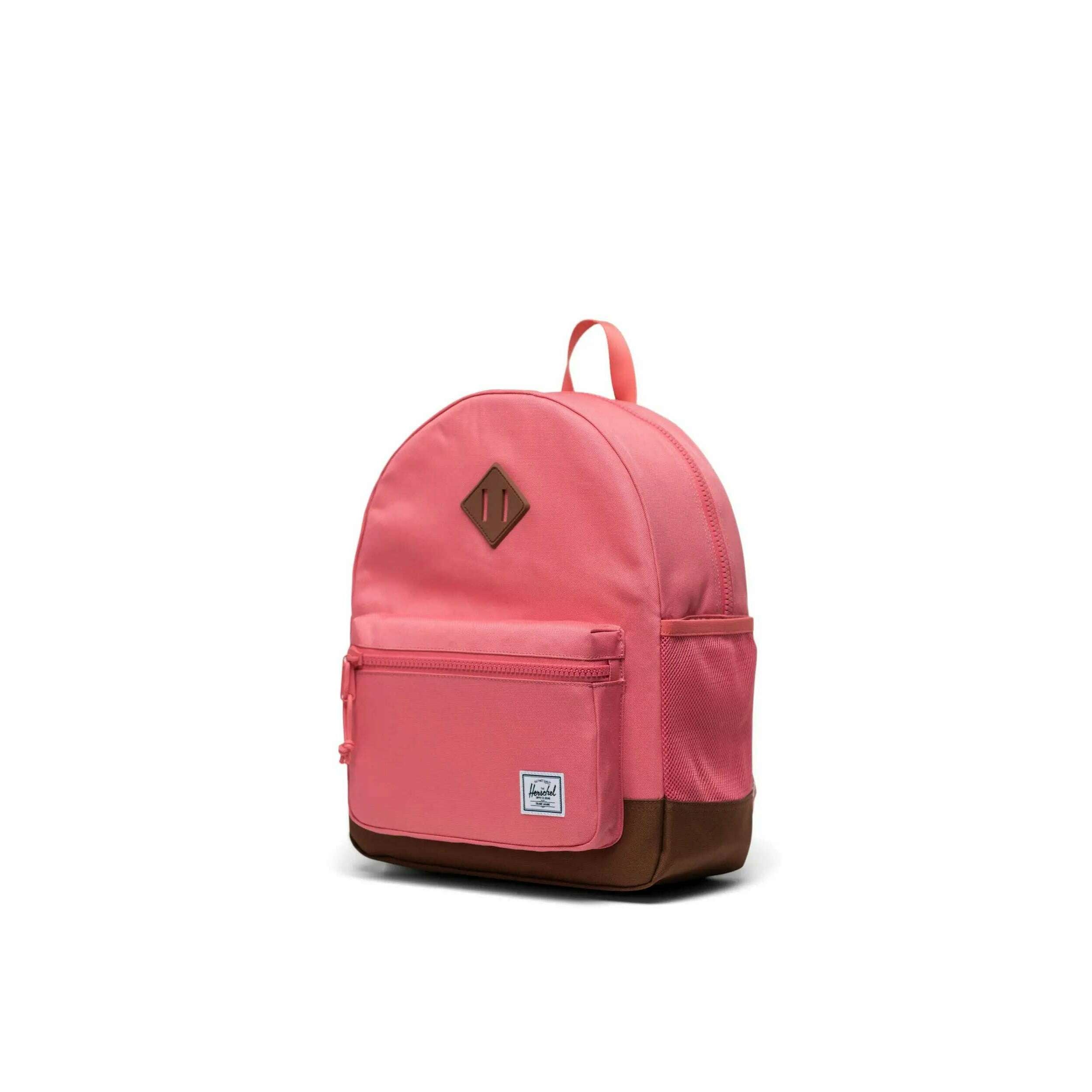 Heritage Youth Backpack -  Tea Rose/Saddle Brown