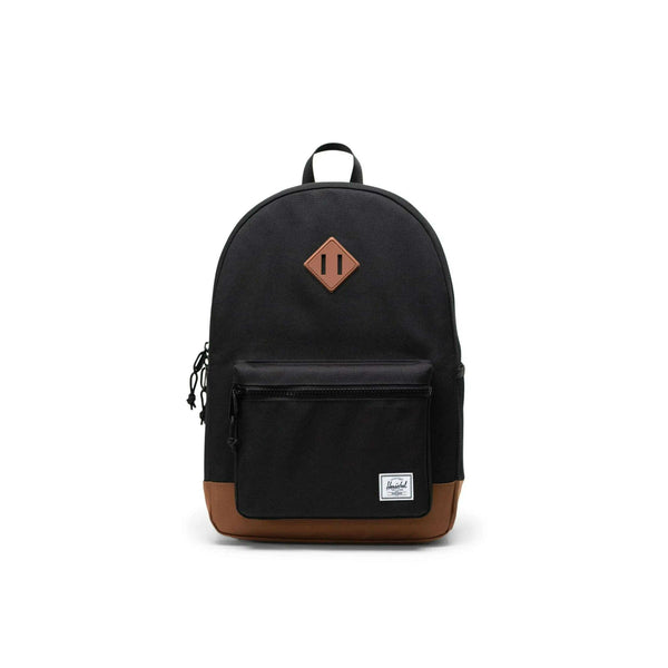 Heritage Youth Backpack -  Black / Saddle Brown