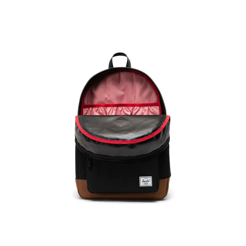 Heritage Youth Backpack -  Black / Saddle Brown