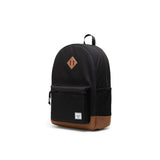 Heritage Youth Backpack -  Black / Saddle Brown