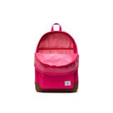 Heritage Youth Backpack -  Fuschia / Saddle Brown