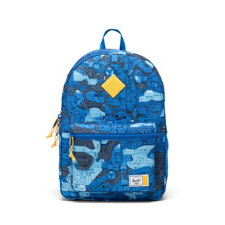 LEGO Herschel Heritage Youth Backpack - Abstract Bricks Blue