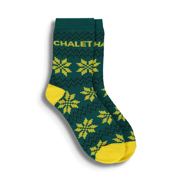 Merino Wool Chalet Socks - Quetzal Green