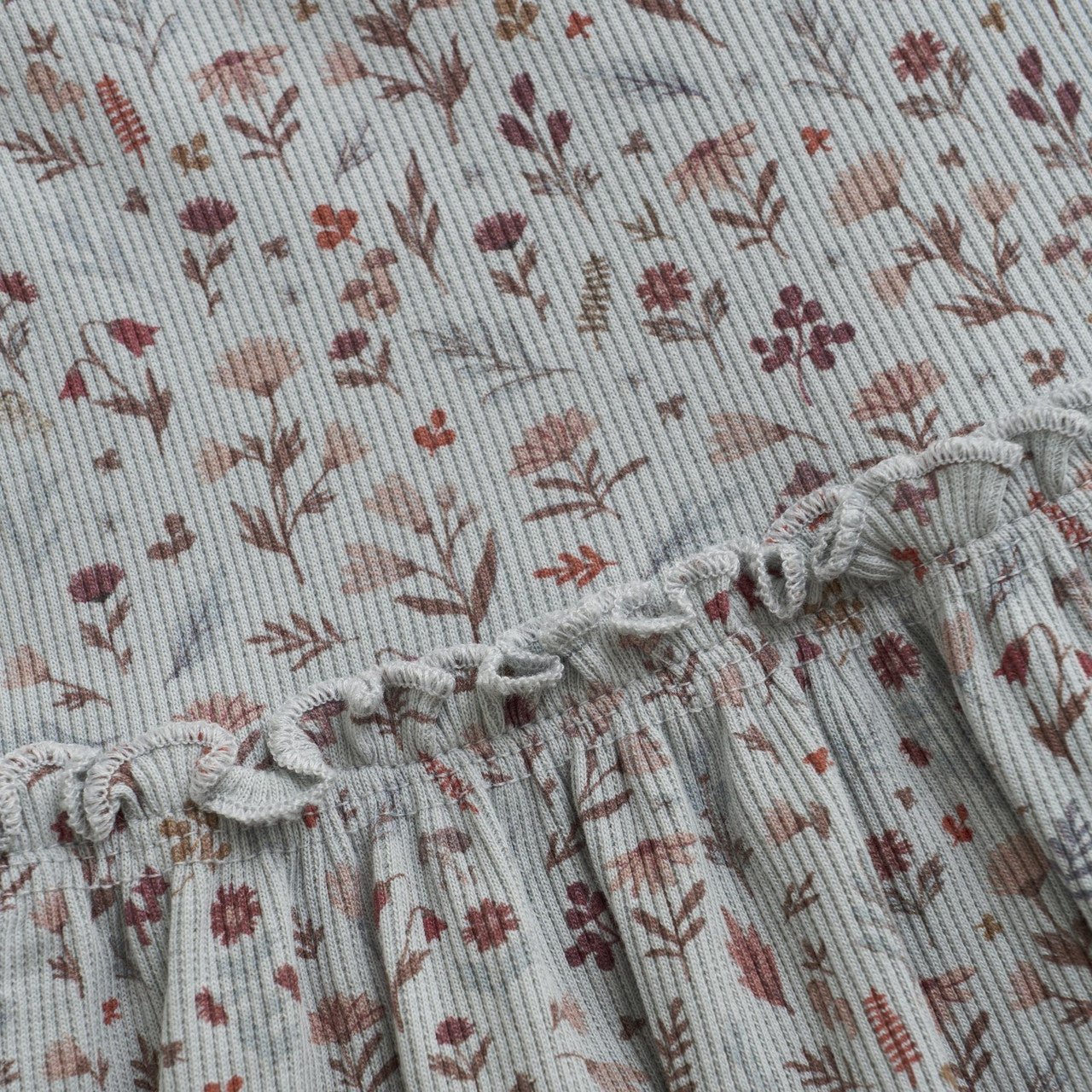 Ribbed Floral Dress