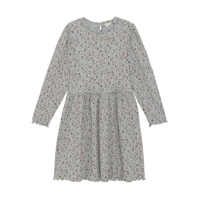 Ribbed Floral Dress