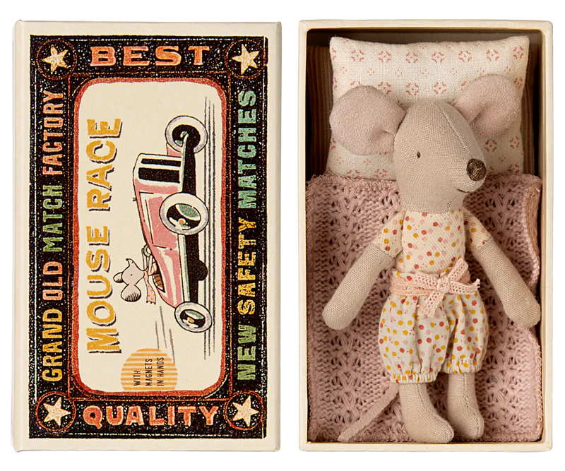 Little Sister Mouse in Matchbox