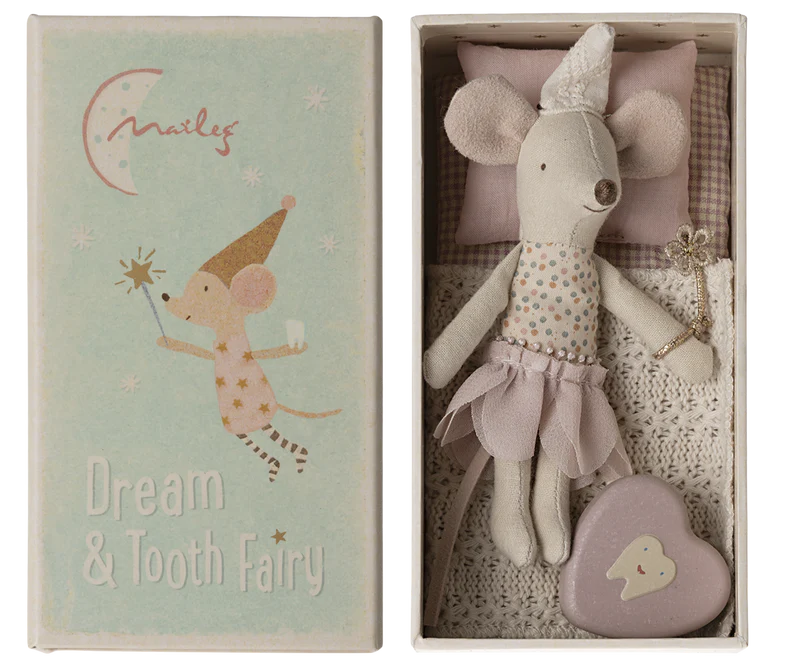 Tooth Fairy Mouse, Little Sister in Matchbox