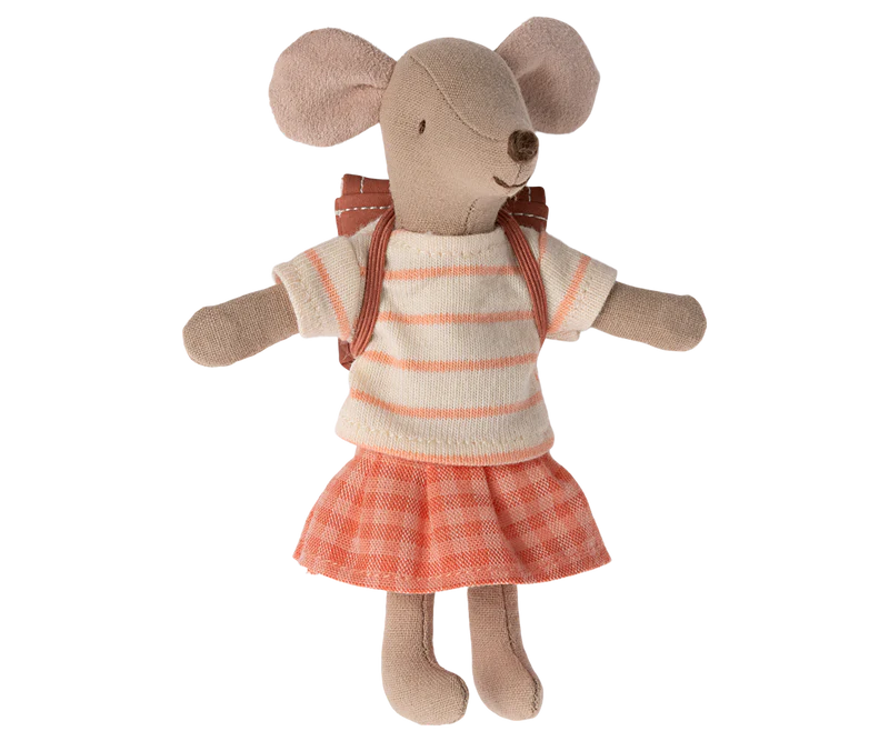 Tricycle Mouse, Big Sister - Coral