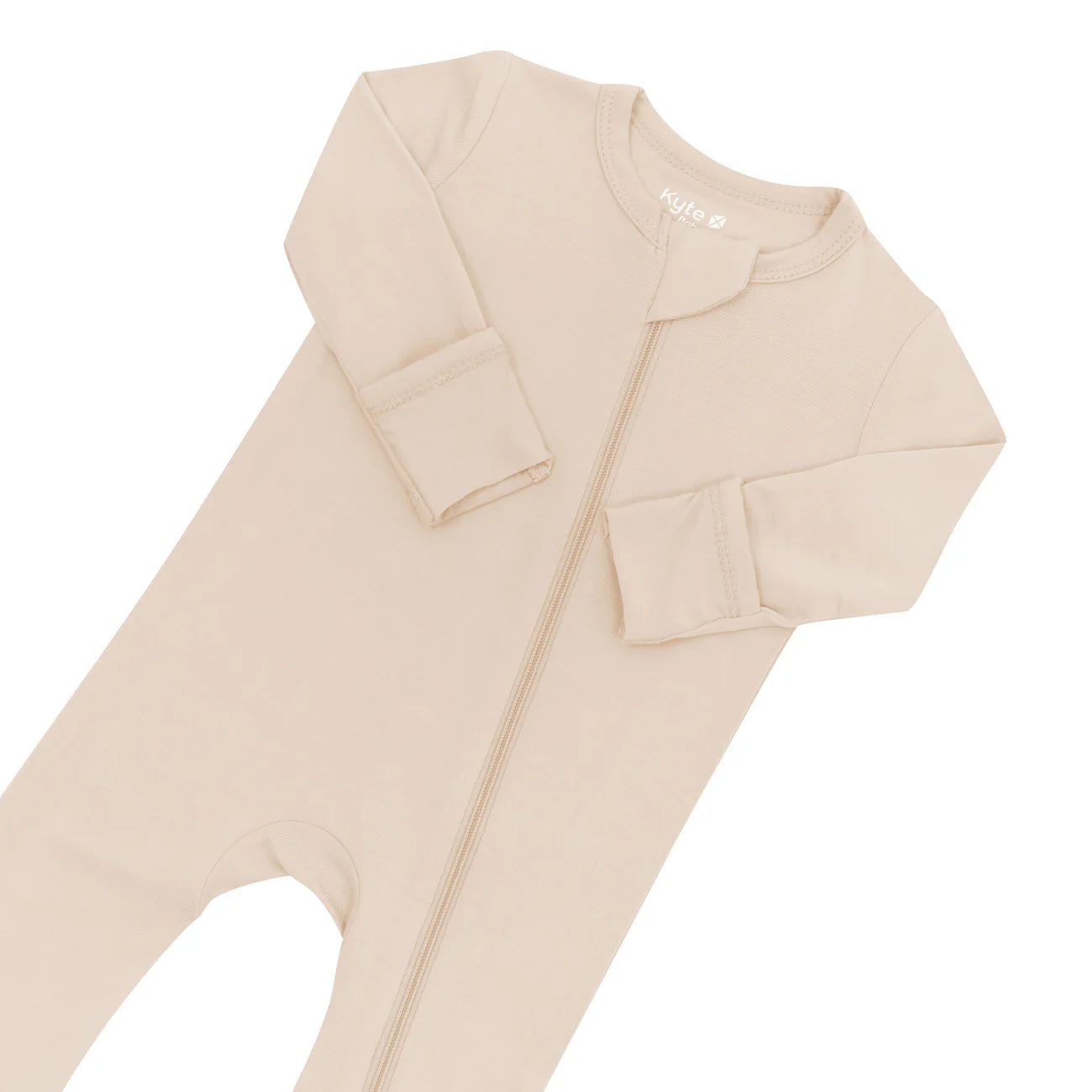 Zippered Footie in Bisque