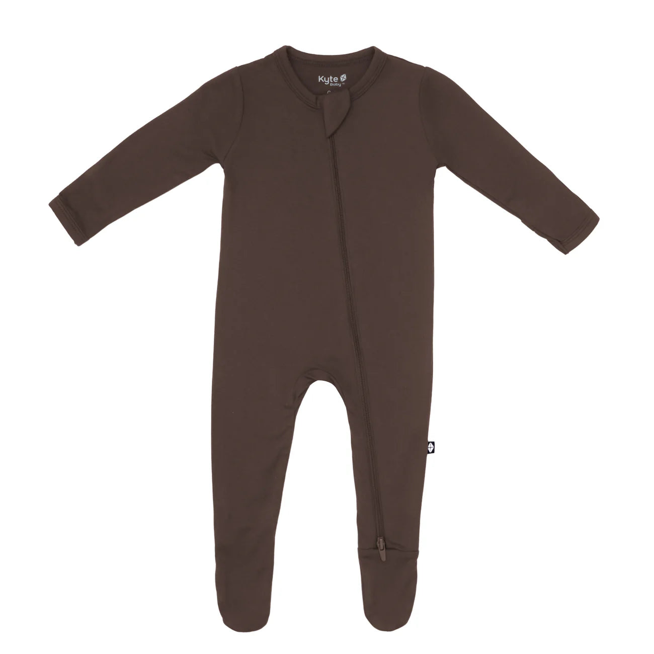Zippered Footie in Espresso