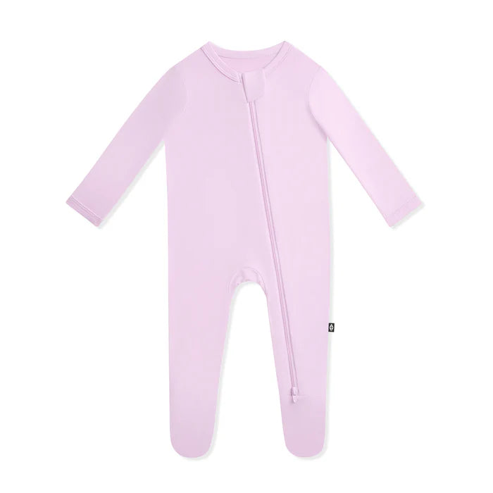 Zippered Footie in Thistle