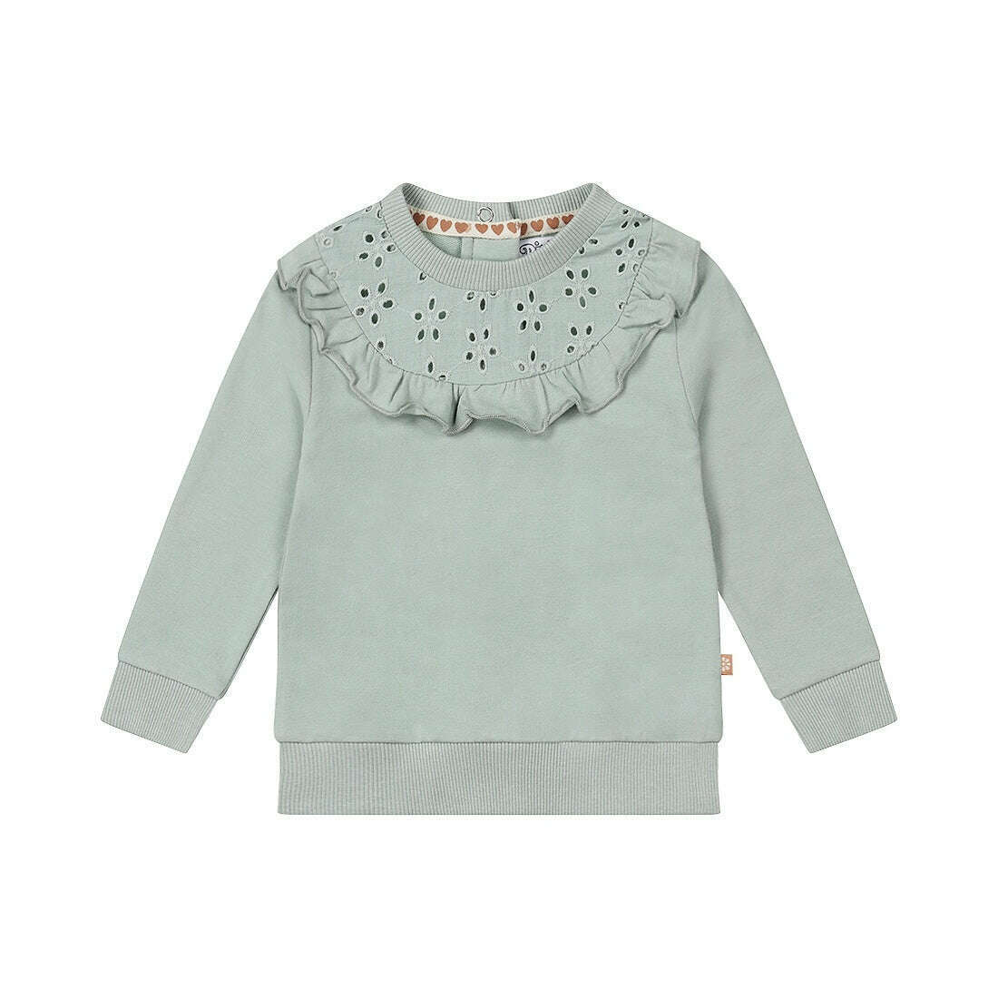 Soft Blue Embroidered Sweatshirt