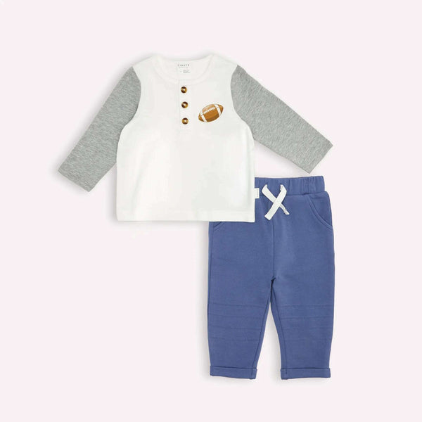 Football Henley Outfit - Size 12M
