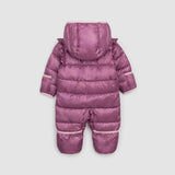 Grape Baby Girl Hooded Snowsuit