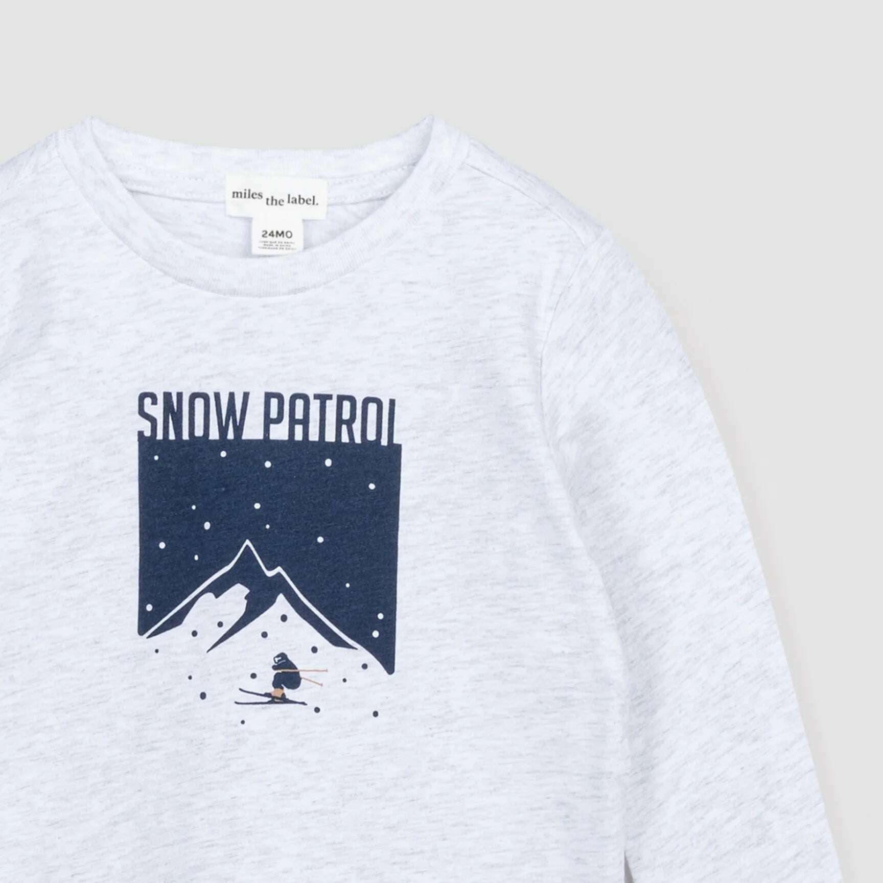 Snow Patrol Light Heather Mix Shirt - Size 12M, 3Y