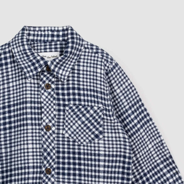 Brushed Flannel Checkered Shirt - Size 12M