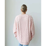 'Adele' Cable Knit Big Sister Sweater -Size M/L