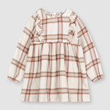 Copper Plaid Flannel Dress