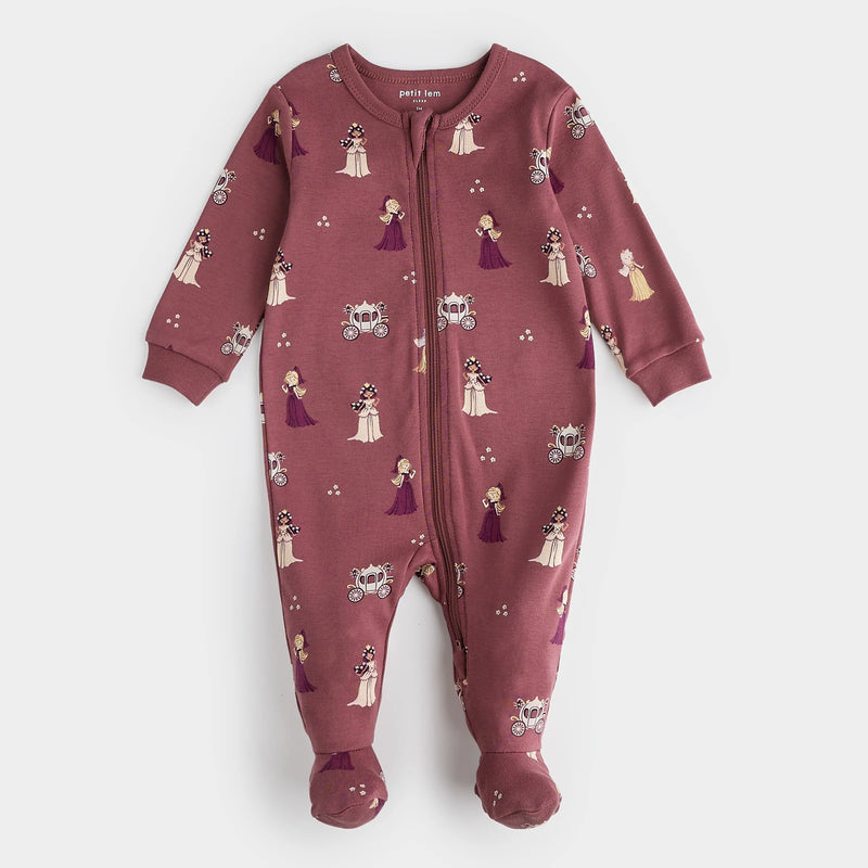 Princesses Print on Merlot Sleeper