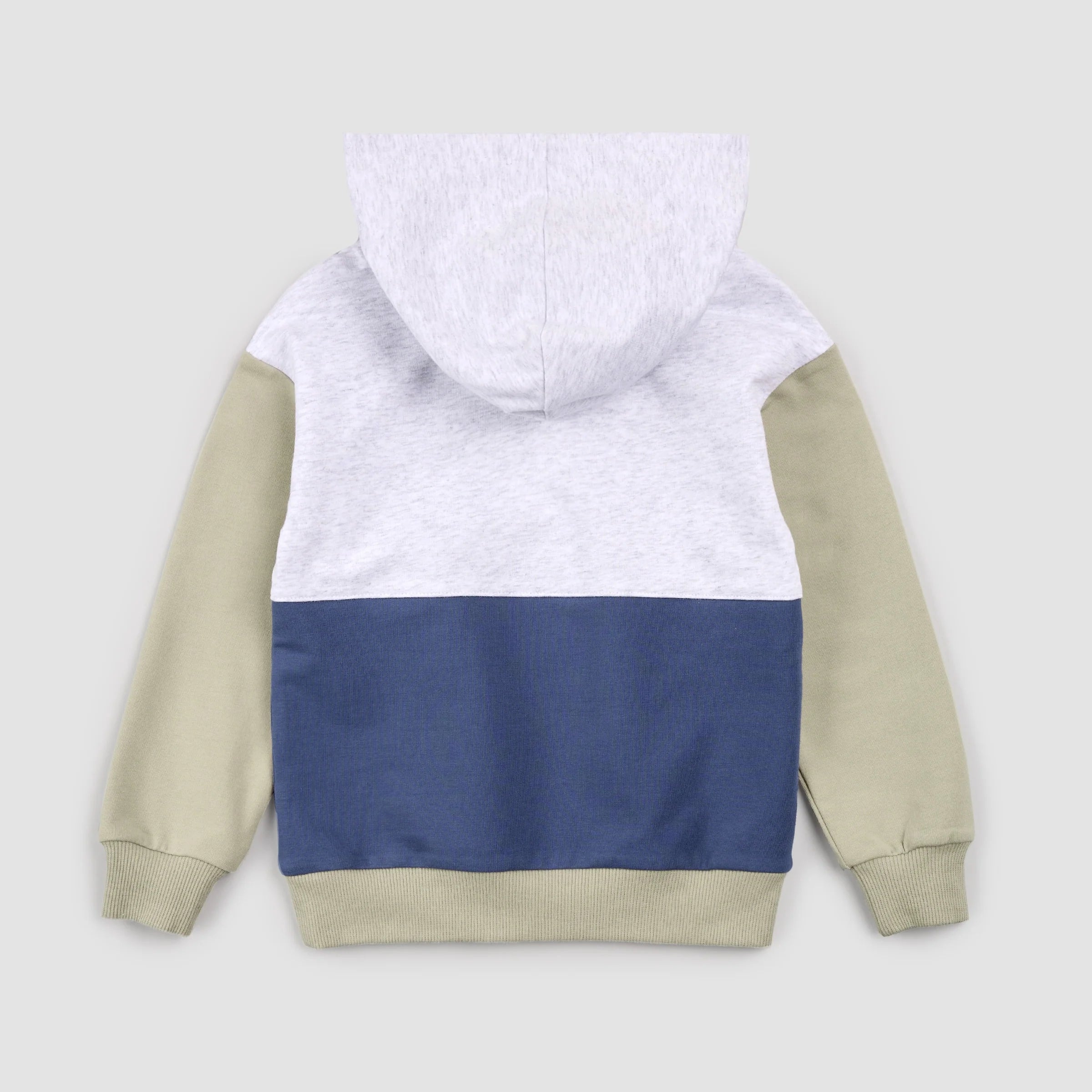 Miles Blue Color Block Hoodie