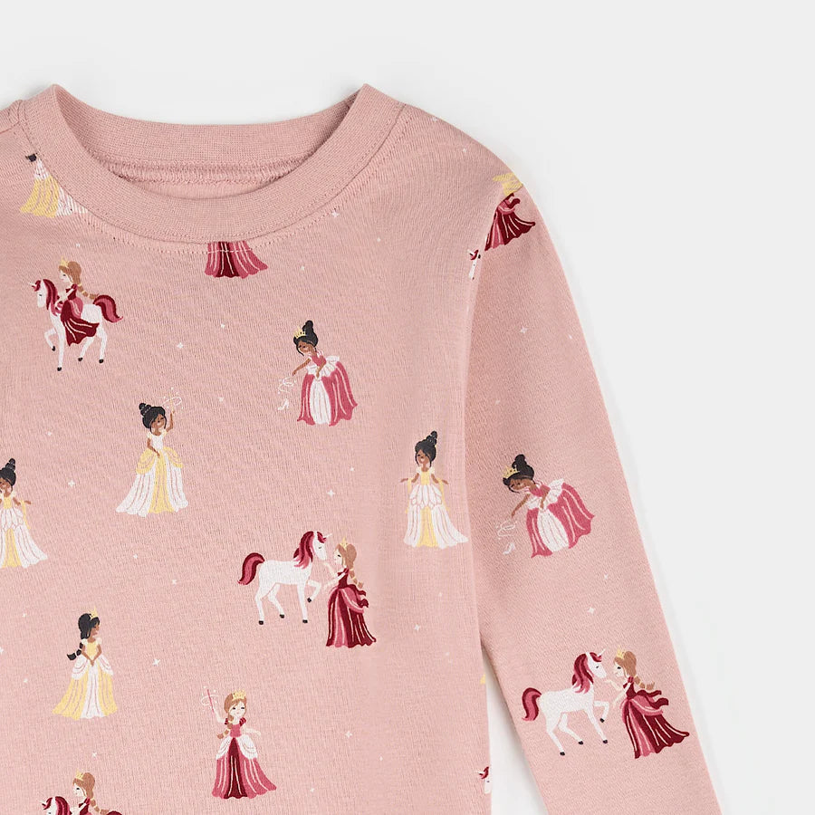 Princess Print on Vintage Rose PJ Set