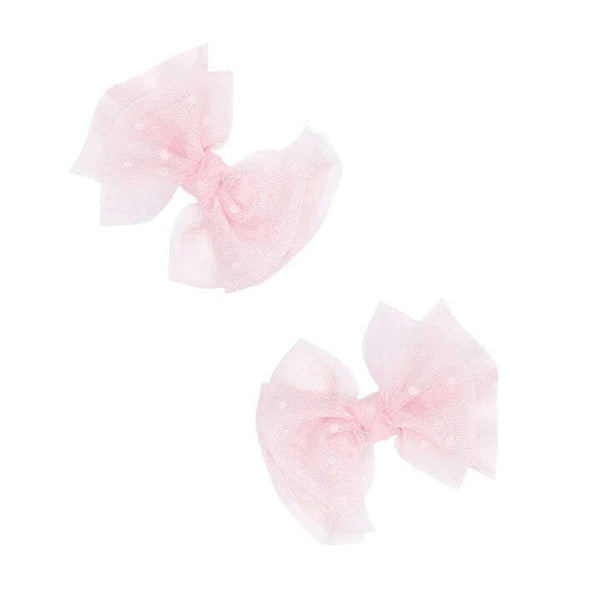 2pk Tulle Baby Fab Clips - Pink