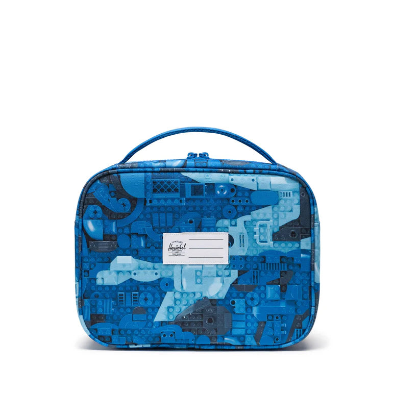 LEGO Pop Quiz Lunch Box Little Herschel - Abstract Bricks Blue