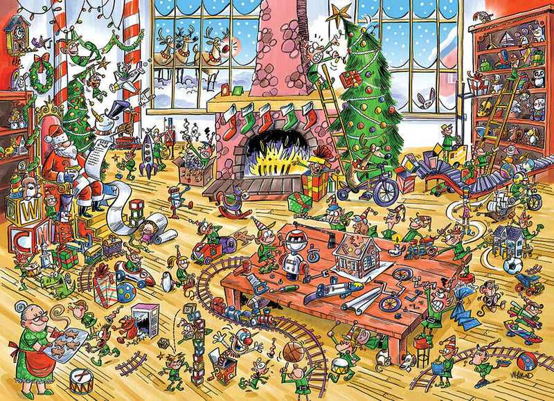 Elves at Work - Family Puzzle