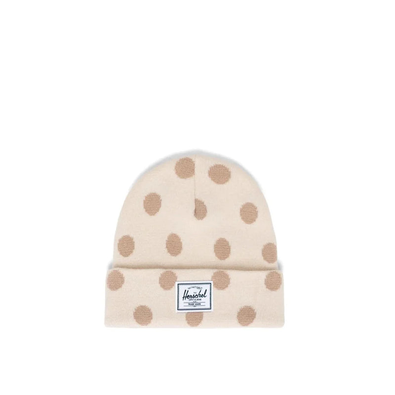 Elmer Beanie :  Taupe Polka Dots (Kids 3-7)