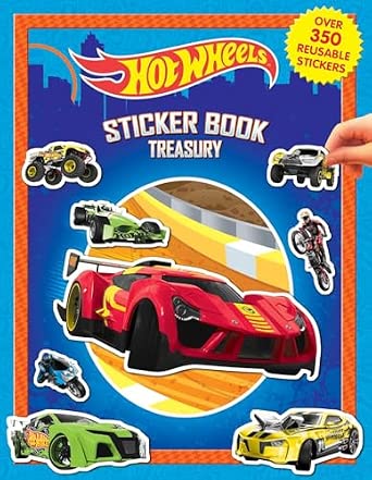 MATTEL HOT WHEELS STICKER BOOK TREASURY: HOT WHEELS