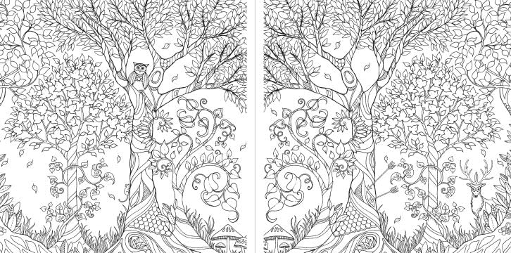 Miniature Enchanted Forest: A Pocket-sized Adventure Coloring Book