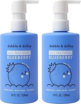 Tear Free Shampoo, Body Wash & Bubbles 3 in 1 - Blueberry