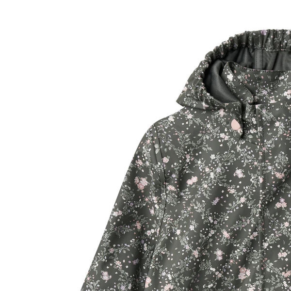 Ollo Rain Jacket - Forest Lake Checked Flowers