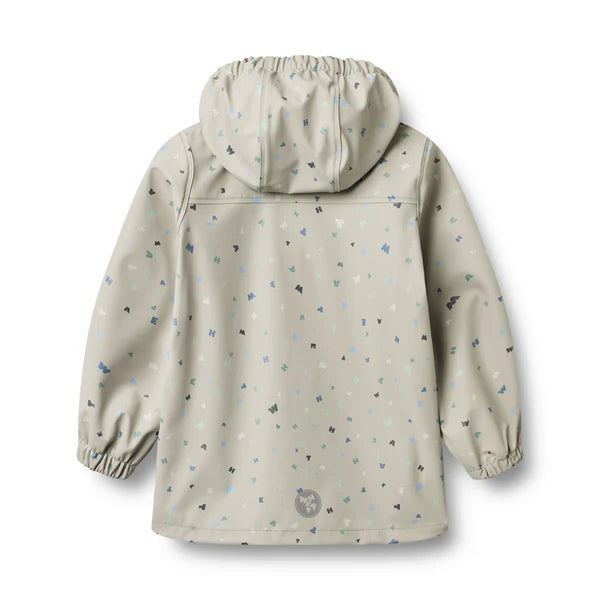 Rainwear Ollo Jacket -  light flint letters