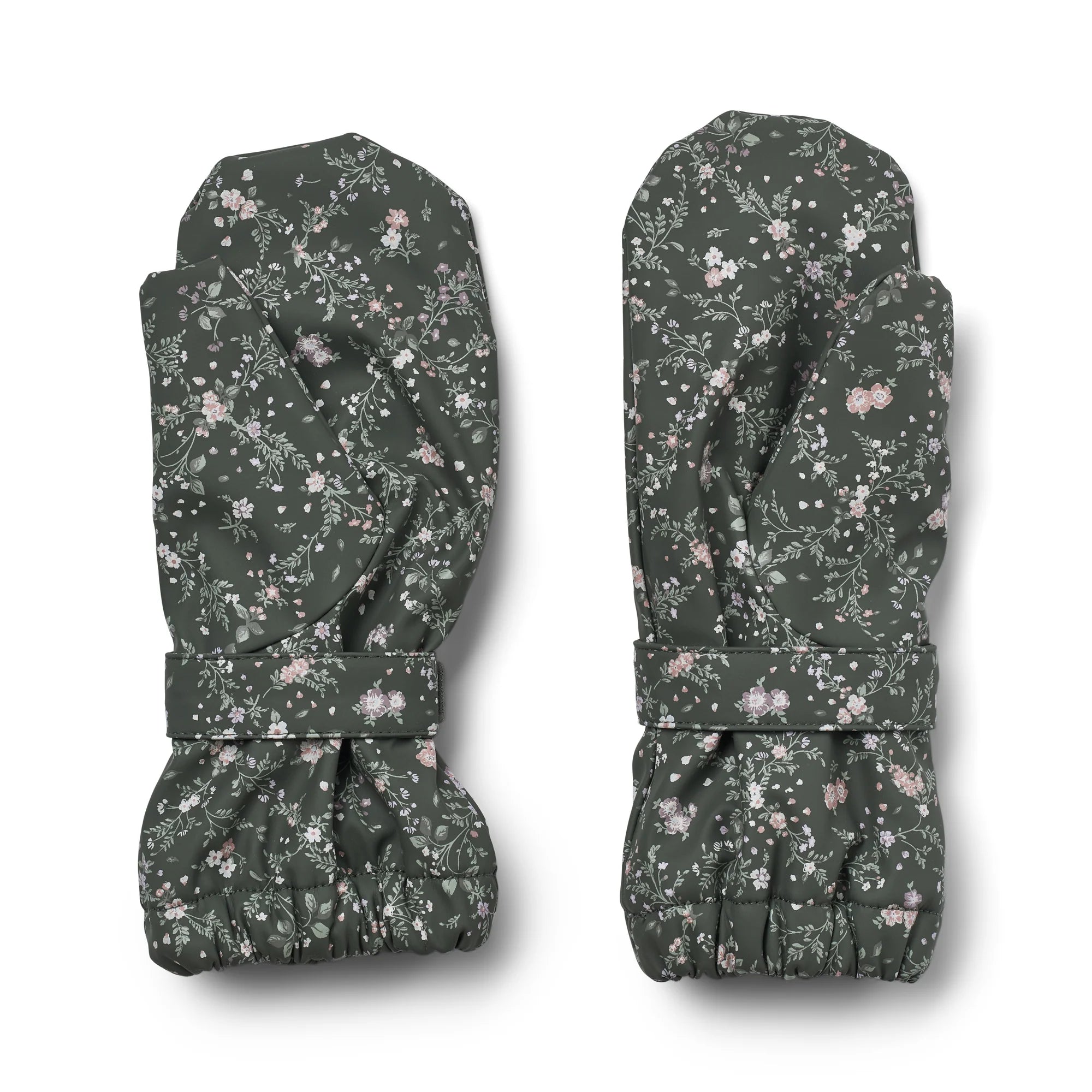 Rily Rain Mittens - Forest Lake Checked Flowers