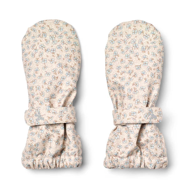 Rain Mittens Rily -  Lilac blue flowers
